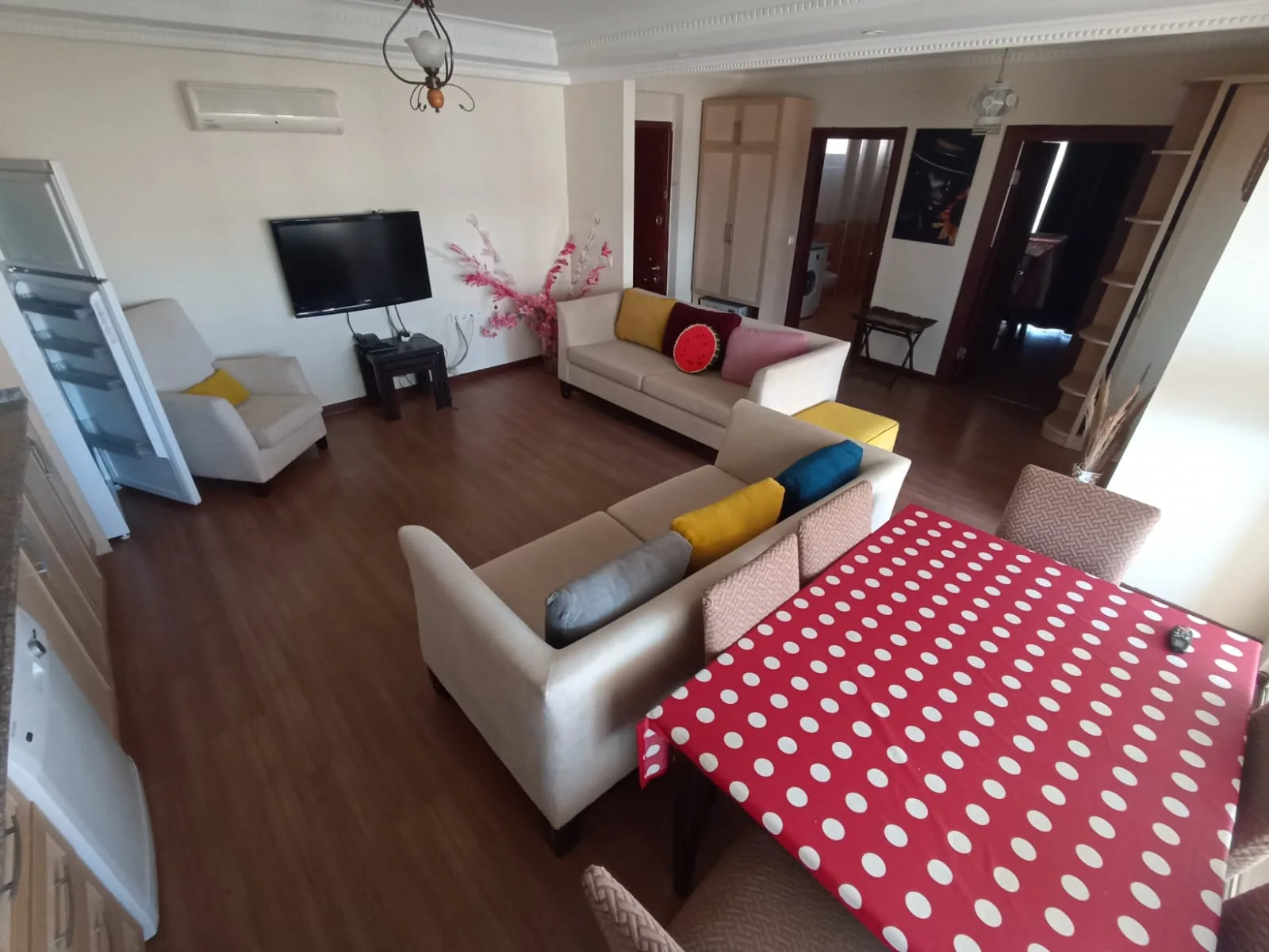 Alanya Cikcilli Kiralık Geniş Deniz Manzaralı Havuzlu Dubleks Daire